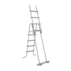 Pool-Sicherheitsleiter 'Flowclear™' Stahl 2 x 4 Stufen, 122 cm