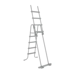 Pool-Sicherheitsleiter 'Flowclear™' Stahl 2 x 4 Stufen, 122 cm
