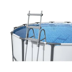 Pool-Sicherheitsleiter 'Flowclear™' Stahl 2 x 3 Stufen, 107 cm