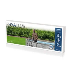 Pool-Sicherheitsleiter 'Flowclear™' Stahl 2 x 3 Stufen, 107 cm