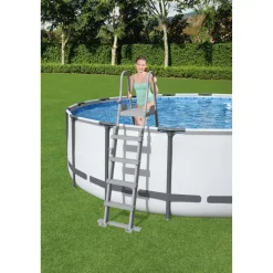 Pool-Sicherheitsleiter 'Flowclear™' Stahl für Pools bis 132 cm