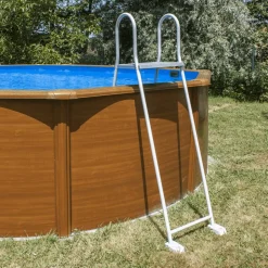 Pool-Sicherheitsleiter Stahl 2 x 3 Stufen, 134 cm