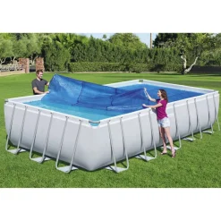 Pool-Solarabdeckplane 'Flowclear™' blau 703 x 336 cm