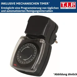 Pool-Umwälzpumpe 'SPP 600 FT' mit Vorfilter schwarz/blau