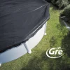 Pool-Winterabdeckung schwarz Ø 550 cm