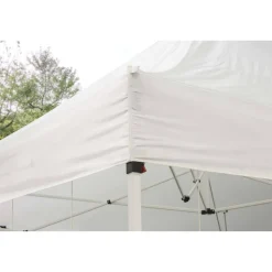 Pop-Up-Festzelt weiß 4 x 8 m, rollbare Transporttasche