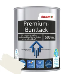 Premium-Buntlack 'Bergkristall' cremeweiß glänzend 500 ml