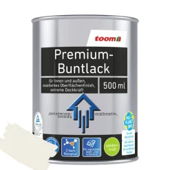 Premium-Buntlack reinweiß seidenmatt 500 ml