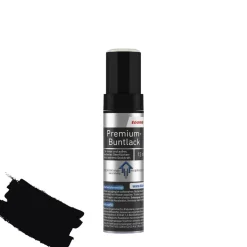 Premium-Buntlackstift tiefschwarz seidenmatt 12 ml