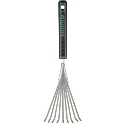 Premium-Hand-Fächerbesen Carbonstahl 9 Zinken 43 cm