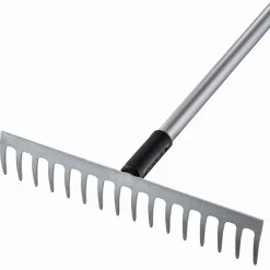 Premium-Rechen Carbonstahl 16 Zinken 155 cm