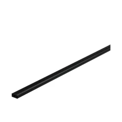 Profil 'Base' für LED-Streifen Aluminium, Kunststoff schwarz 2 m