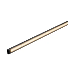 Profil 'Base' für LED-Streifen Aluminium, Kunststoff schwarz 2 m