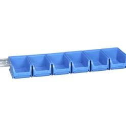 ProfiPlus Sichtboxen-Set 'Set 2/7' 7-teilig blau 61,5 x 16,5 x 7,5 cm