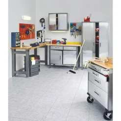 Profi-Werkstatthochschrank, 3 Einlegeböden, 91 x 182 x 45 cm