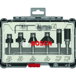 PRO' Rand- und Kantenfräser-Set 6-teilig Ø 8 mm