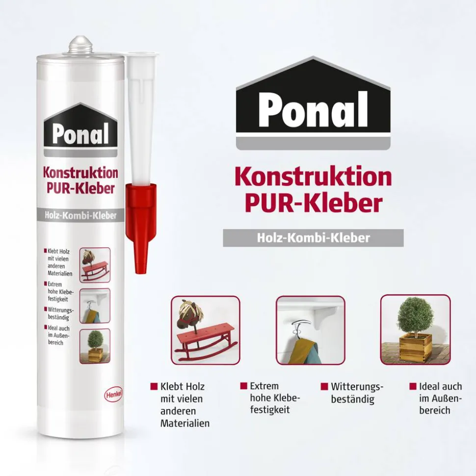 PU-Kleber 'Konstruktion PUR' elfenbein 530 g