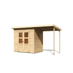 Pultdachhaus 'Heimfeld 2' naturfarben 212 x 154 x 219 cm naturfarben