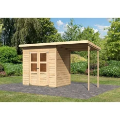 Pultdachhaus 'Heimfeld 2' naturfarben 212 x 154 x 219 cm naturfarben