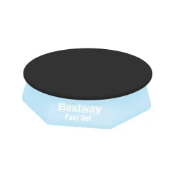 PVC-Abdeckplane 'Flowclear' schwarz, Ø 280 cm