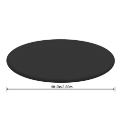 PVC-Abdeckplane 'Flowclear' schwarz, Ø 280 cm