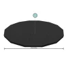PVC-Abdeckplane 'Flowclear™' grau Ø 427 cm