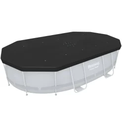 PVC-Abdeckplane 'Flowclear' schwarz 418 x 230 cm