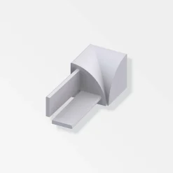 PVC-Innenecke grau, Breite 8 mm