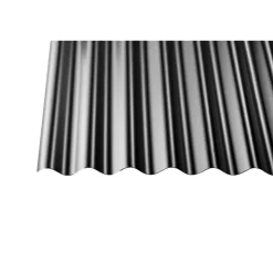 PVC-Wellplatte 'Sinus 76/18' anthrazit 200 x 90 x 0,12 cm