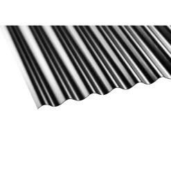 PVC-Wellplatte 'Sinus 76/18' anthrazit 200 x 90 x 0,12 cm
