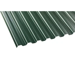PVC-Wellplatte 'Trapez 70/18' grün 200 x 90 x 0,12 cm