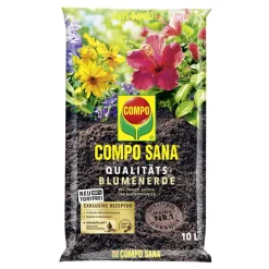 Qualitäts-Blumenerde 'Compo Sana' torffrei 10 l