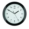 Quarz-Wanduhr schwarz Ø 25 x 3,5 cm