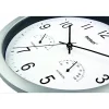 Quarz-Wanduhr silbern Ø 26 x 4 cm
