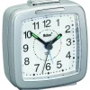 Quarz-Wecker silbern 7 x 7 x 3 cm