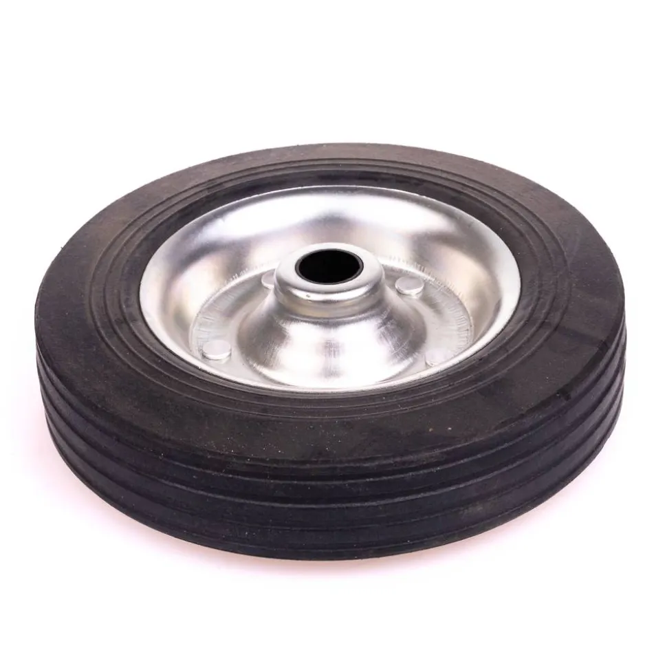 Rad mit Stahlfelge und Vollgummireifen 200 x 50 mm