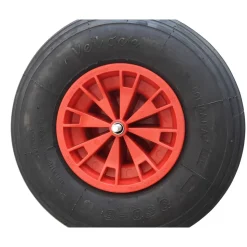 Rad rot, 3,5 x 6 mit Überdruckventil