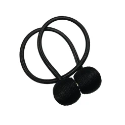 Raffhalter 'Flex-S' mit Magnet für Vorhänge schwarz 48 cm