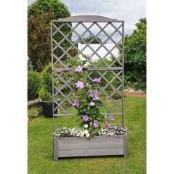 Rankkasten 'Botanica' grau 110 x 210 x 32 cm