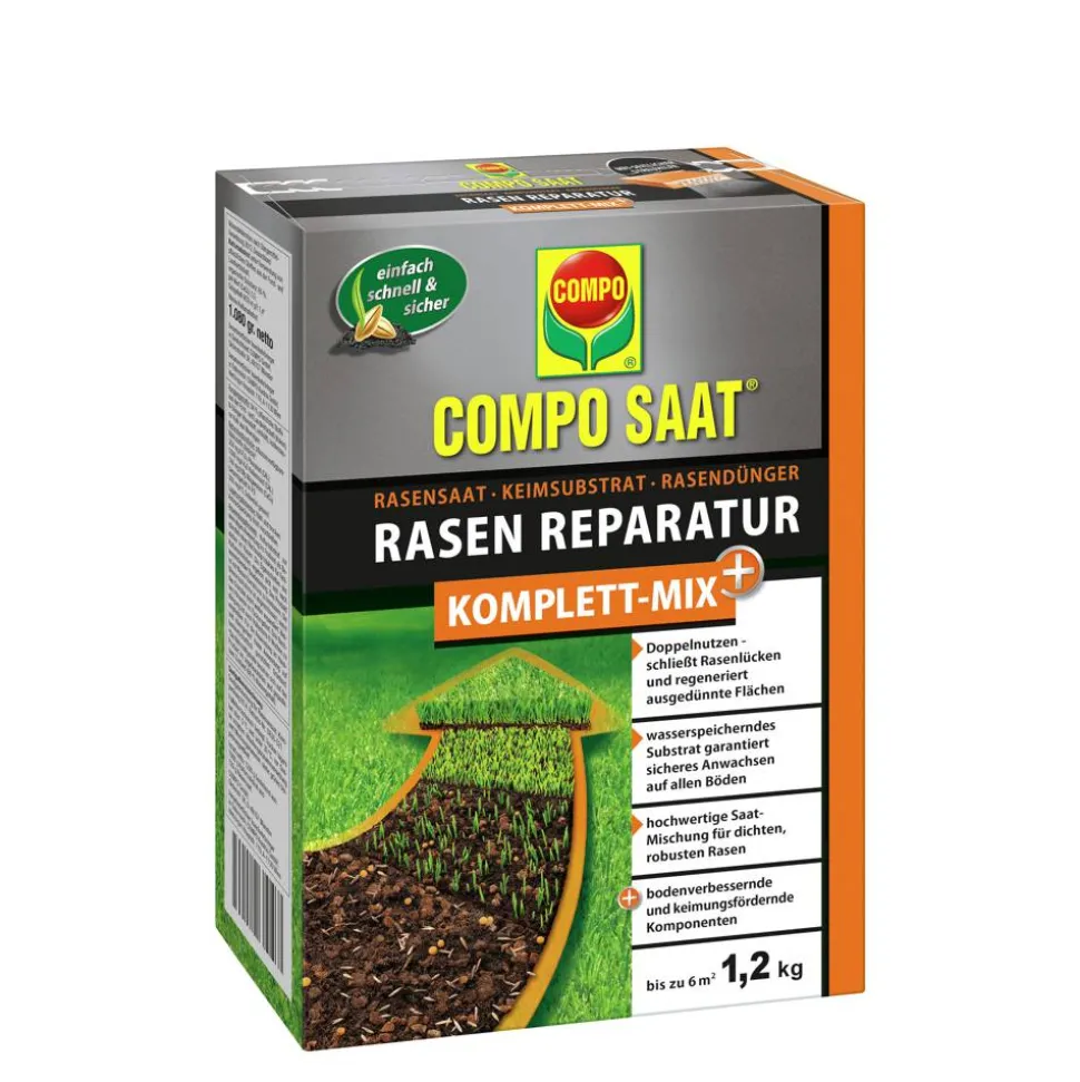 Rasen Reparatur Komplett-Mix+ 1,2 kg