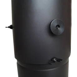 Rauchrohr 'KaminFILTERKat' schwarz Ø 150 mm, mit Revisionstür