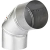 Rauchrohrbogen silbern Ø 120 mm