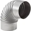 Rauchrohrbogen silbern Ø 120 mm