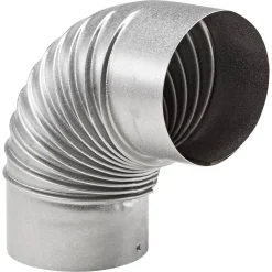 Rauchrohrbogen silbern Ø 120 mm
