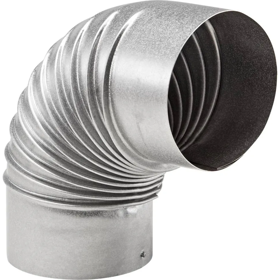 Rauchrohrbogen silbern Ø 120 mm