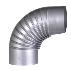 Rauchrohrbogen silbern Ø 120 mm
