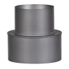 Rauchrohr-Reduzierung dunkelgrau Ø 200/150 x 160 mm