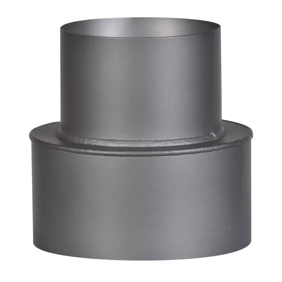 Rauchrohr-Reduzierung dunkelgrau Ø 200/150 x 160 mm