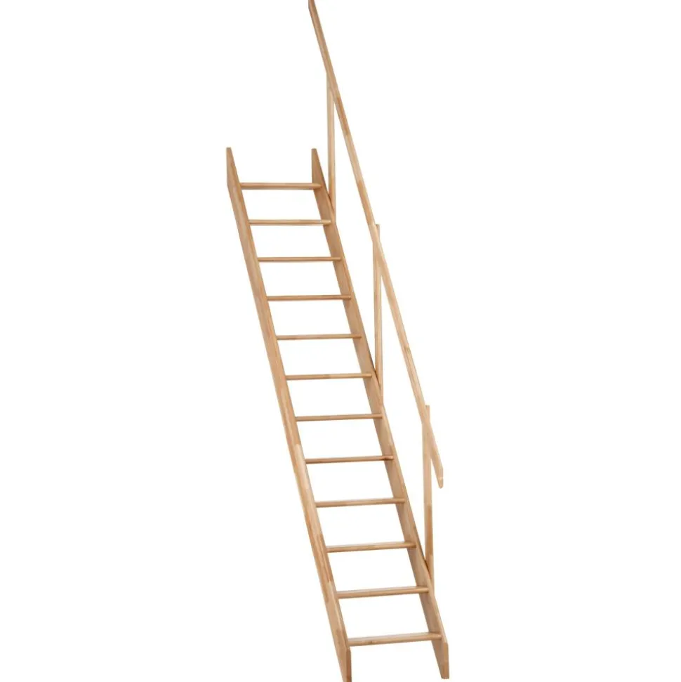 Raumspartreppe 'Schwerin' Buche lackiert 12 Stufen