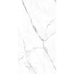 Rückwand 'Marmor-Weiß' hochglaz 100 x 255 cm
